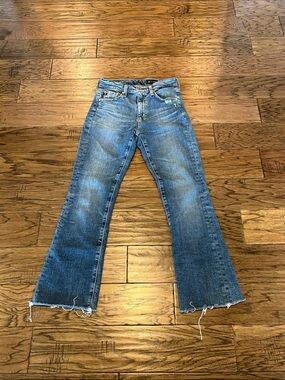 Ag Adriano Goldschmied Farrah Boot Crop High Rise Fit Size 26